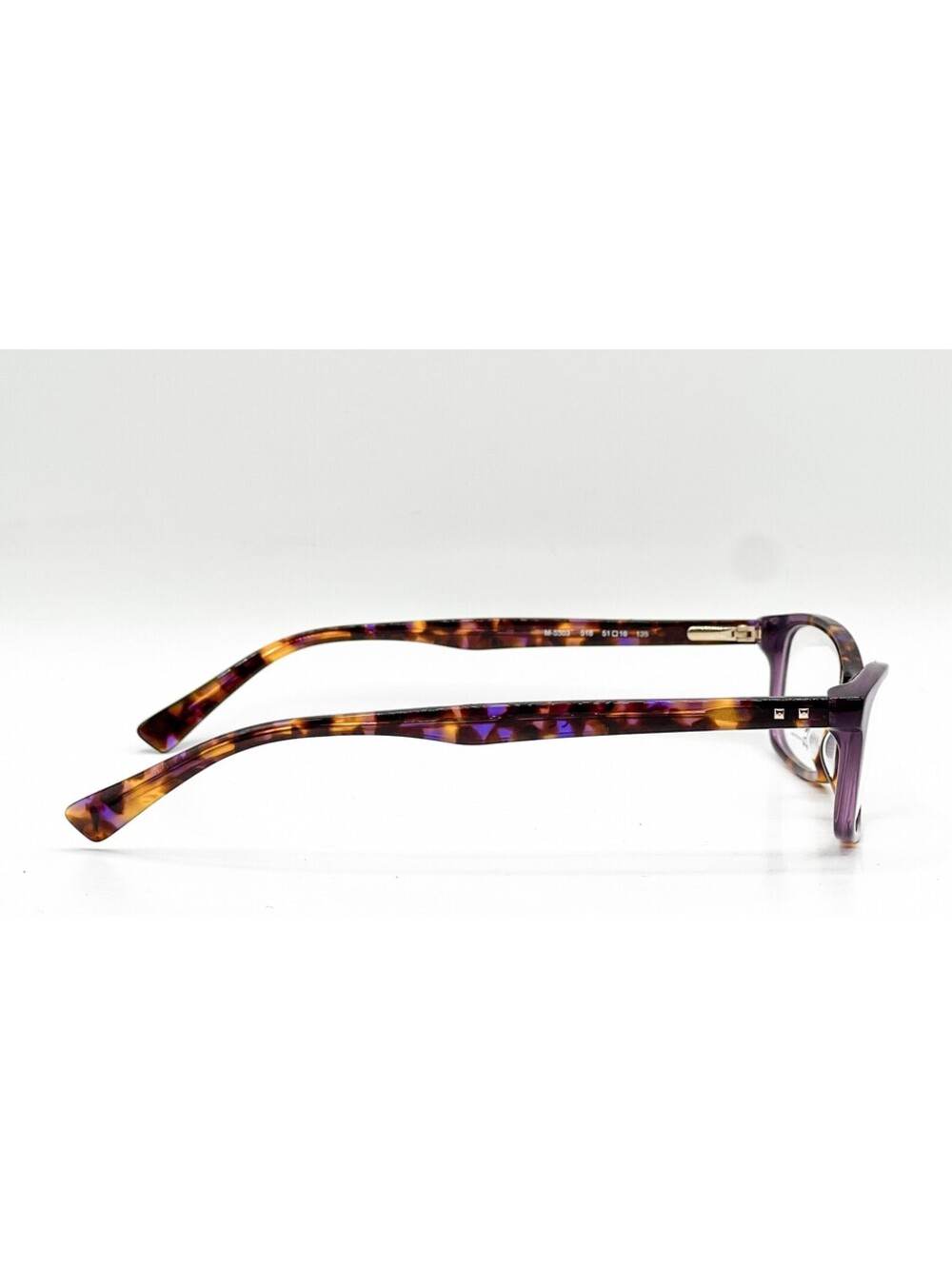 Marchon Nyc M-5503 518 Purple Tortoise Authentic Eyeglasses 51-16-135 - Picture 3 of 5